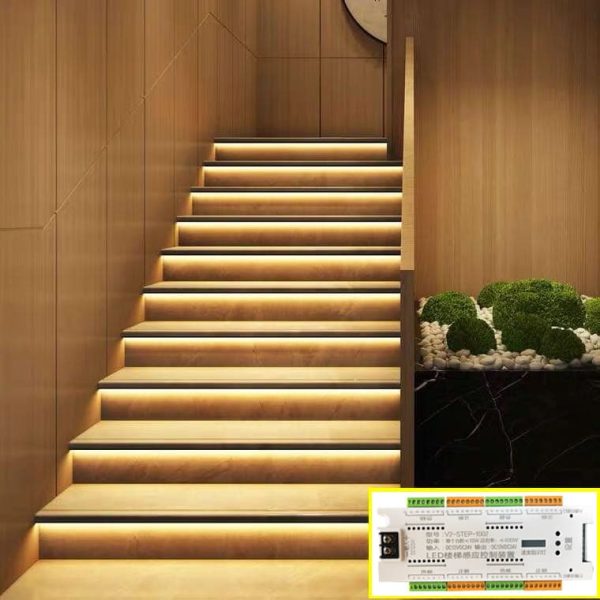 1002 Stair light controller (2) 1002 32 Step Motion Sensor PIR Smart Stairs Light Controller