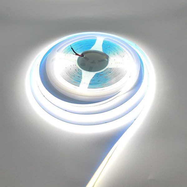 12V COB LED Strip Light Cool White 12V/24V High CRI 95 COB LED Strip Lights