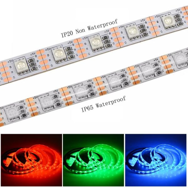 5050 60LED 5V RGB 5V USB Powered SMD 5050 RGB LED Strip Lights