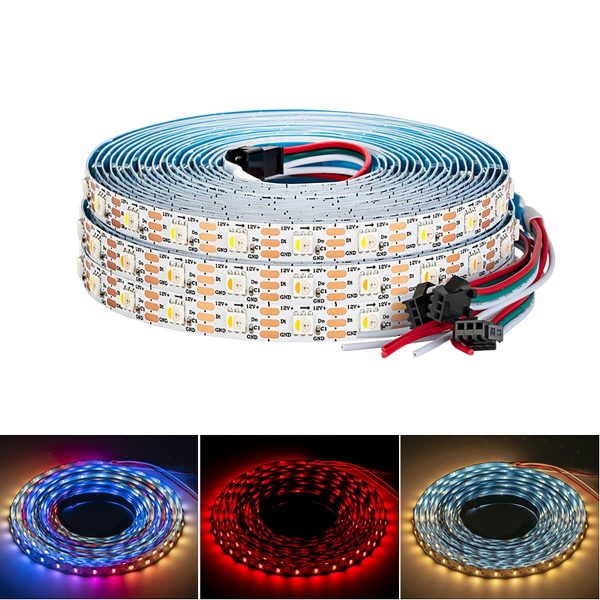DC12V SK6812 5050 RGBW LED Strip Light SK6812 SMD 5050 RGBW 4 in 1 DC 12V LED Strip Lights