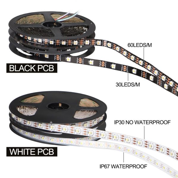 SK6812 RGBNW 5V 30 LED Strip Light SK6812 SMD 5050 RGBW 4-in-1 5V LED Strip Light