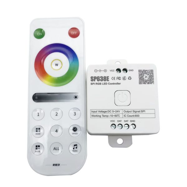 SP638E Controller (1) SP638E SPI RGB LED Controller With Bluetooth Music APP Control