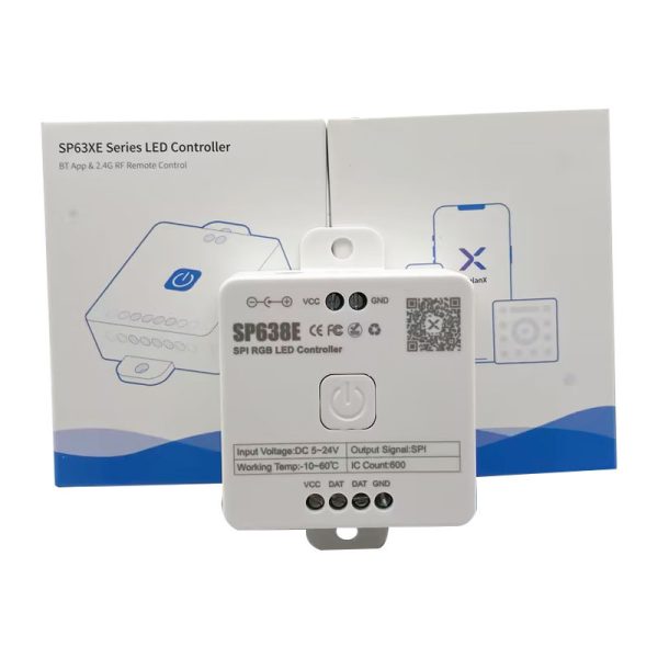 SP638E Controller (4) SP638E SPI RGB LED Controller With Bluetooth Music APP Control