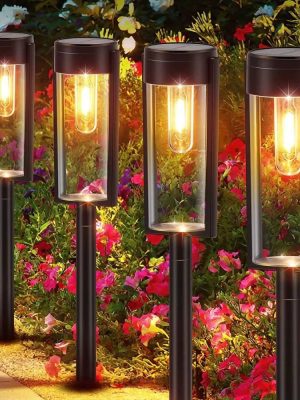 Solar tungsten filament lawn light (1) Solar LED Filament Garden Lawn Light