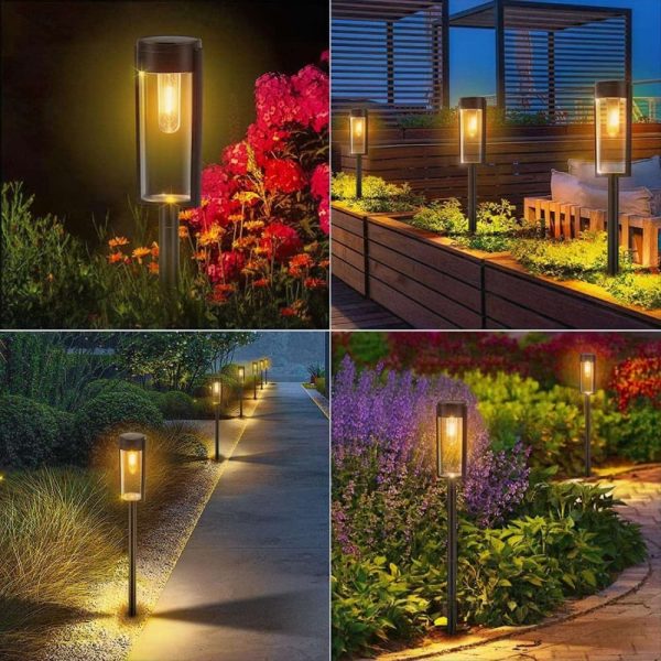 Solar LED Filament Garden Lawn Light