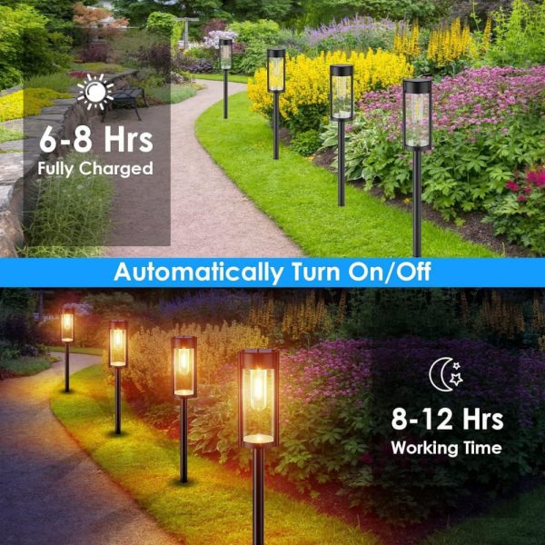 Solar LED Filament Garden Lawn Light