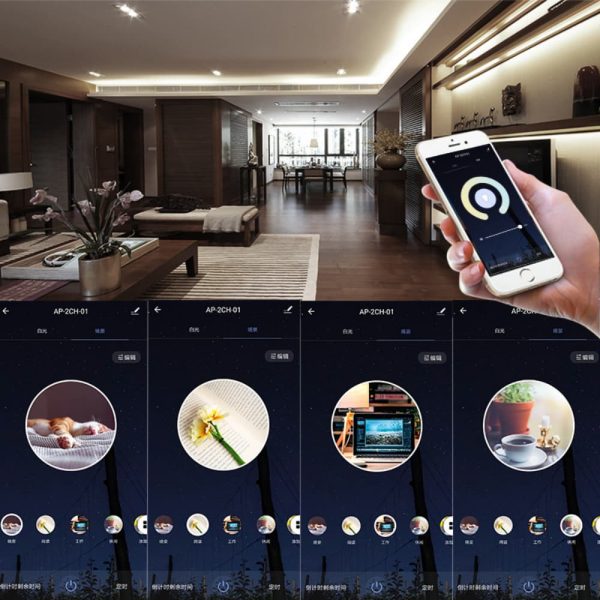 WIFI Controller (3) WiFi Smart LED Tuya Controller With Voice Control Supports Single‑Color, CCT, RGB, RGBW, and RGBCW LED Strips