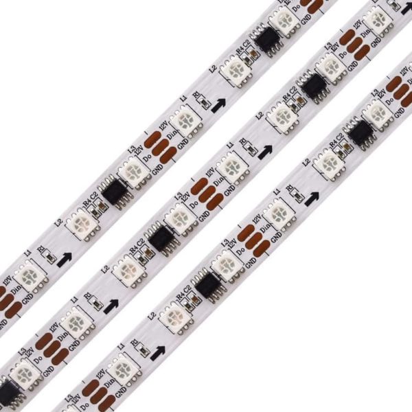 WS2811 12V/24V SMD 5050 Magic Addressable RGB LED Strip Lights