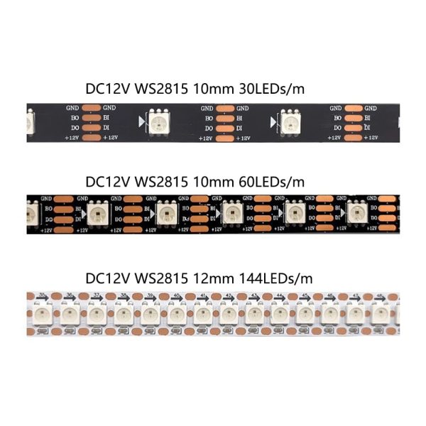 WS2815 SMD 5050 Magic RGB IC LED Strip Lights