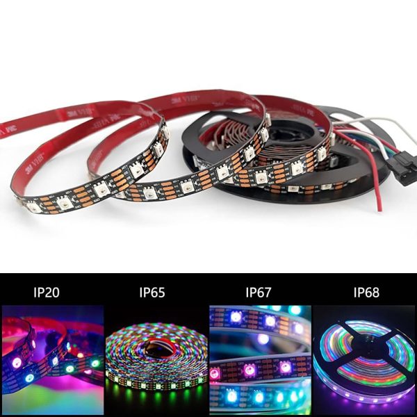 WS2815 SMD 5050 Magic RGB IC LED Strip Lights