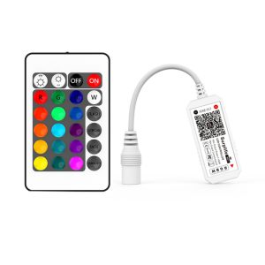 4CH Mini WiFi RGBW Controller With 24Key Remote Mini WiFi Smart Controller for Single Color RGBW LED Strip Lights