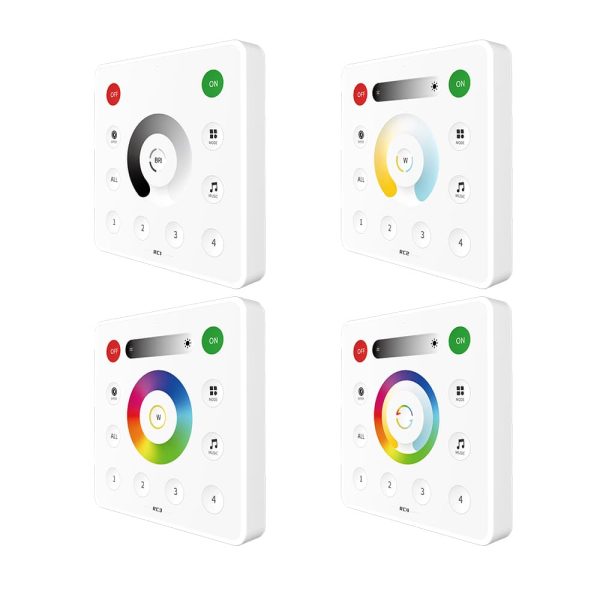 RC1 RC2 RC3 RC4 2.4G Wall Controller SP638E SPI RGB LED Controller With Bluetooth Music APP Control