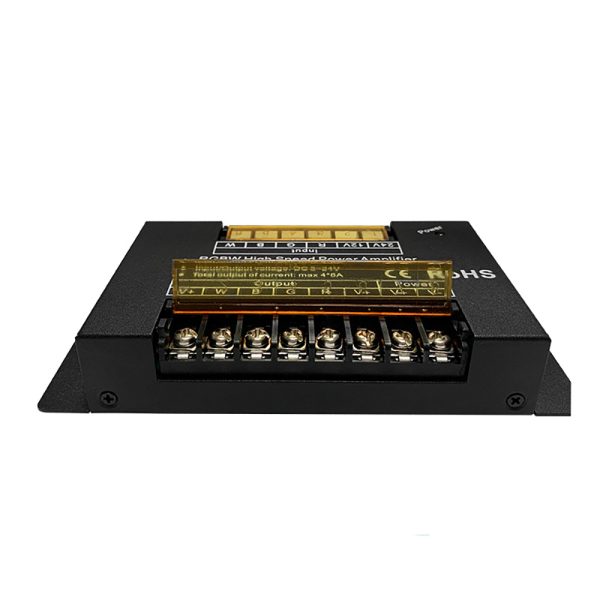 RGBW LED Signal Amplifier (4) RGBW LED Strip Light Signal Amplifier High-Speed Synchronous Repeater 12-24V LED Strip Extension