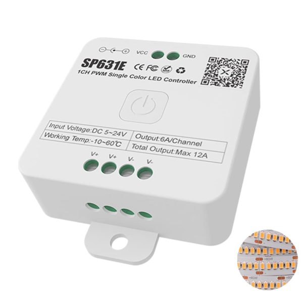 SP631E SP638E SPI RGB LED Controller With Bluetooth Music APP Control