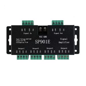 SP901E LED SPI Signal Amplifier (3) SP901E LED SPI Signal Amplifier for Pixel RGB Strip Lights