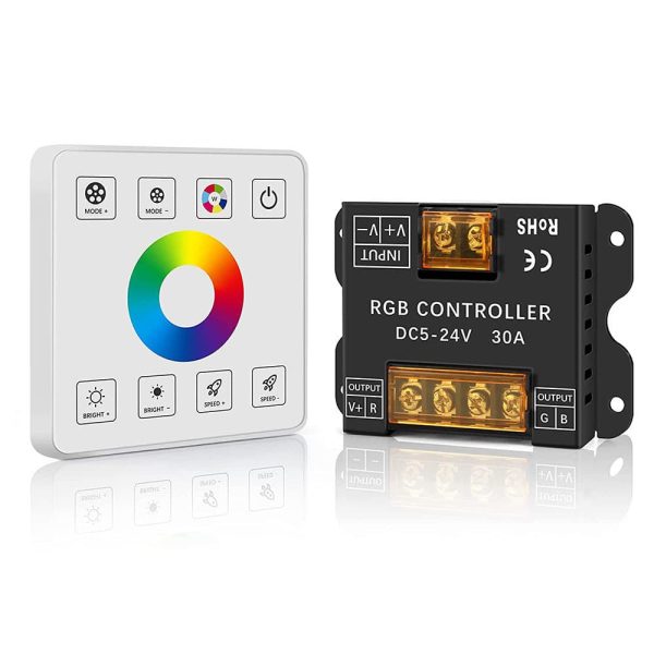 Touch Panel RF Dimmer Controller (2) 86 Style Touch Panel RF Dimmer Controller For Led Strip Lights