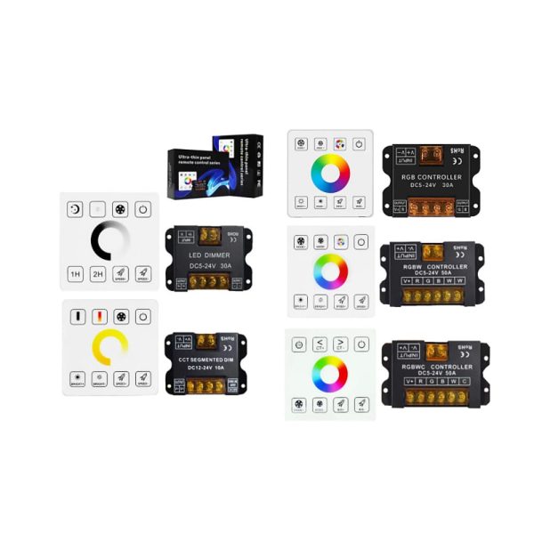 Touch Panel RF Dimmer Controller (3) 86 Style Touch Panel RF Dimmer Controller For Led Strip Lights