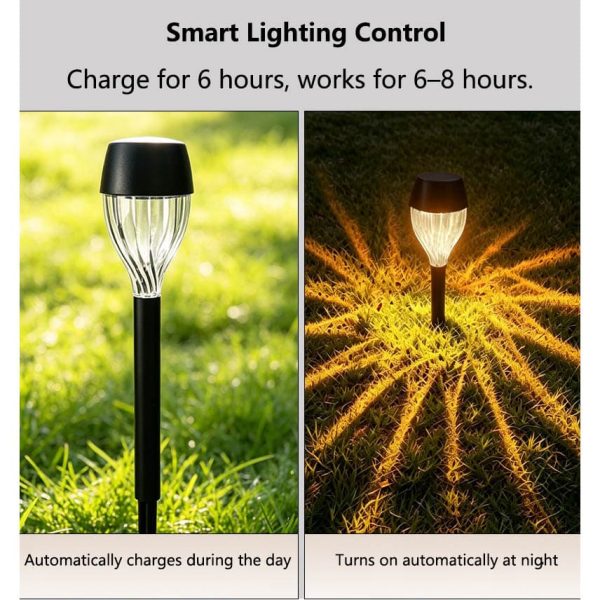 solar garden lights decorative (4) Solar Garden Lights Decorative Waterproof Outdoor Path Lawn Lights