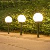 solar lawn light for garden4 Solar Lawn Light For Garden Round Bulb Ground Garden Decorative Light