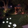 4 in1 Bear Paw Solar Inground Light 3 4-in-1 Cat Paw Solar Inground Lawn Light Animal Footprint Pathway Multi-Head Lamp