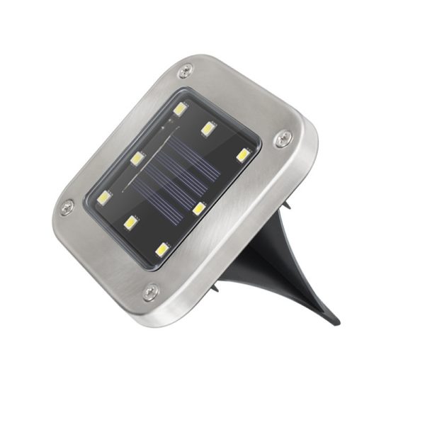 8led Square LED Inground Light Outdoor Waterproof Ground Square Solar Inground Light