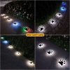 Bear Paw Solar Inground Light2 Bear Paw Solar Inground Light Outdoor Waterproof Animal Footprint Pathway Lawn Lamp