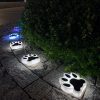 Bear Paw Solar Inground Light6 Bear Paw Solar Inground Light Outdoor Waterproof Animal Footprint Pathway Lawn Lamp