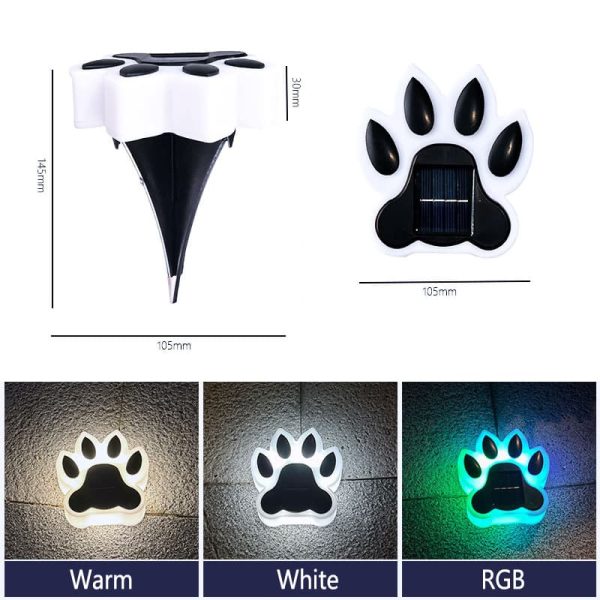 Bear Paw Solar Inground Light9 Bear Paw Solar Inground Light Outdoor Waterproof Animal Footprint Pathway Lawn Lamp