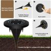 Black Finish Solar LED Inground Light (4) Outdoor Waterproof Ground Black Shell Solar LED Inground Light for Pathway