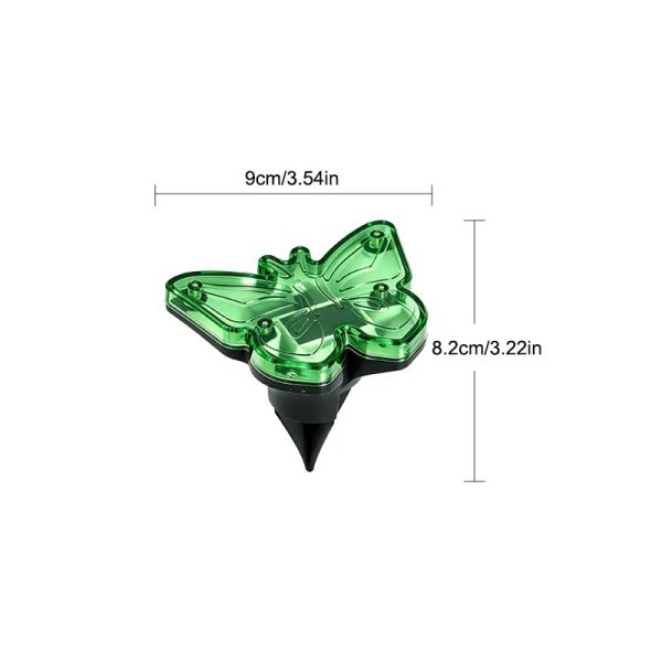 Butterfly Solar Inground Lights Green Decorative Butterfly Shape Solar Inground Lawn Light