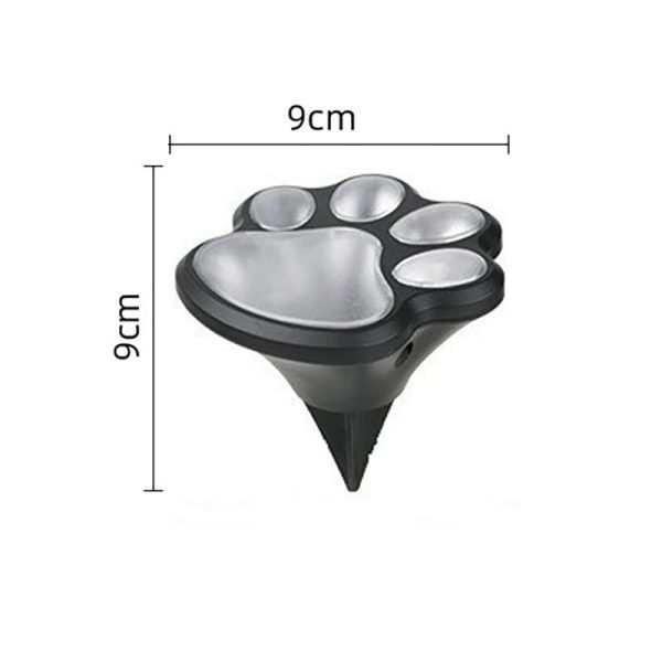 Cute Cat Paw Solar Inground Light1 Cute Cat Paw Solar Inground Light Outdoor Waterproof Animal Footprint Lawn Lamp