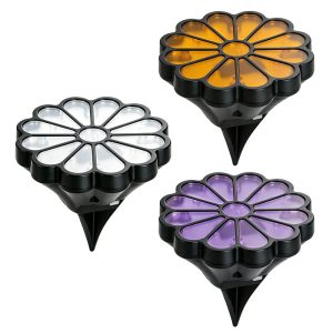 Decorative Flower Shape Solar Inground Light (1) Decorative Flower Shape Solar Inground Light