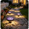Decorative Flower Shape Solar Inground Light (8) Decorative Flower Shape Solar Inground Light