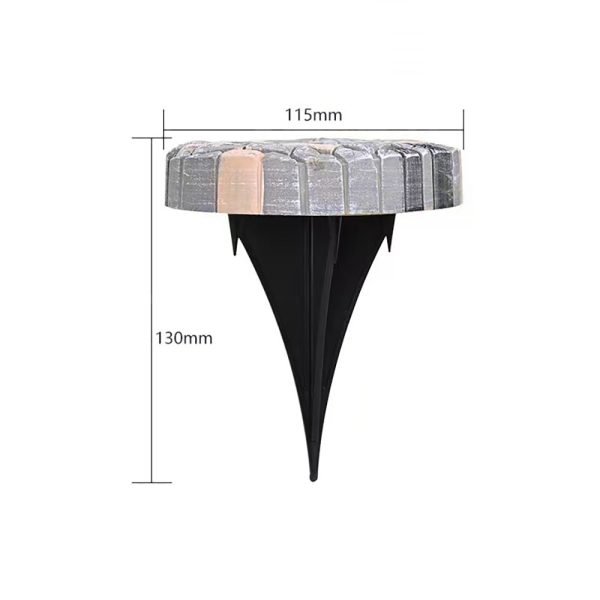 Faux Stone Resin Solar Inground Lights (3) Faux Stone Resin Solar Inground Lights 8LED Outdoor Waterproof Simulated Cobblestone Landscape Lawn Lamp