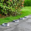 Faux Stone Resin Solar Inground Lights (7) Faux Stone Resin Solar Inground Lights 8LED Outdoor Waterproof Simulated Cobblestone Landscape Lawn Lamp