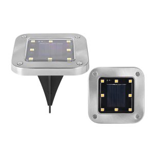 Square LED Inground Light Outdoor Waterproof Ground Square Solar Inground Light